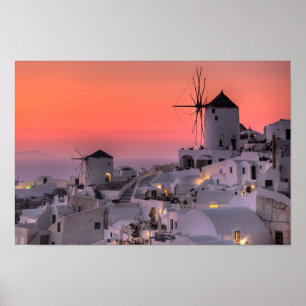 Santorini, Griekenland Poster