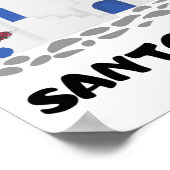 Santorini Griekenland  Poster (Hoek)