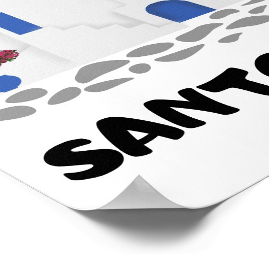 Santorini Griekenland  Poster (Hoek)