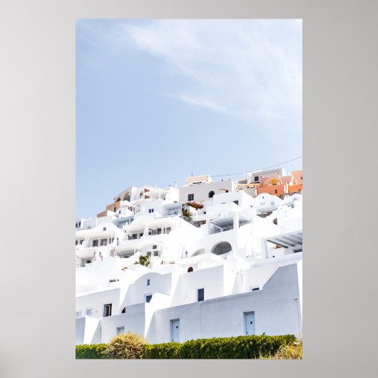Santorini, griekenland poster (Voorkant)