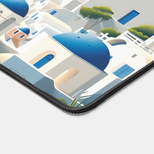 Santorini Griekenland Reizen Poster Desk Mat (Hoek)