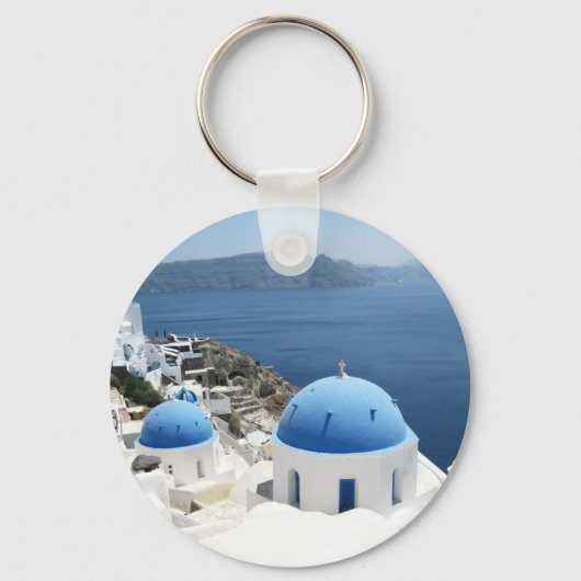Santorini Griekenland Sleutelhanger (Voorkant)