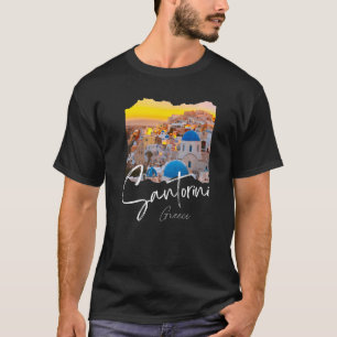 Santorini Griekenland Souvenir 6 T-shirt
