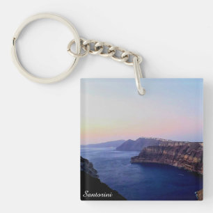 Santorini Griekenland Souvenir Acryl Sleutelhanger