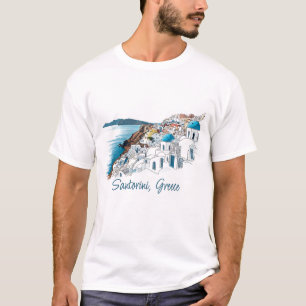 Santorini Griekenland T-shirt