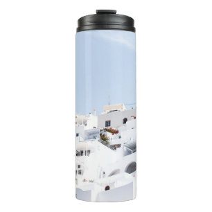 Santorini, griekenland thermosbeker
