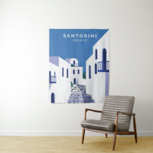 Santorini Griekenland Wandkleed