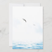 Santorini Griekenland waterverf bestemming bruilof Kaart (Achterkant)