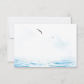 Santorini Griekenland waterverf bestemming bruilof RSVP Kaartje (Achterkant)