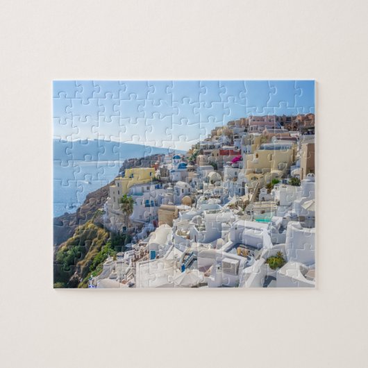 Santorini Griekenland - zonnige zomerdag in Santor Legpuzzel (Horizontaal)