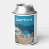 Santorini Griekse eilanden Blikjeskoeler (Blikje Voorkant)