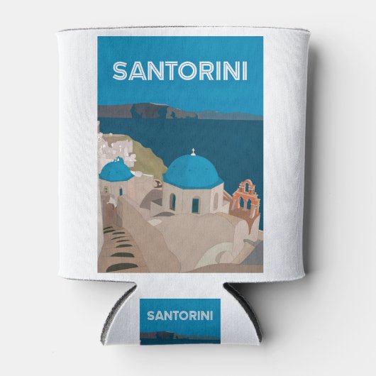 Santorini Griekse eilanden Blikjeskoeler (Voorkant)