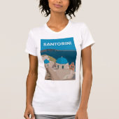 Santorini Griekse eilanden T-shirt (Voorkant)