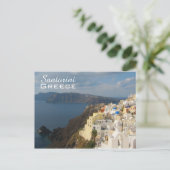 Santorini in de middag van de zon briefkaart (Staand voorkant)