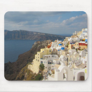 Santorini in de middag van de zon muismat