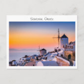 Santorini in Griekenland Briefkaart (Voorkant)