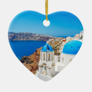 Santorini Island - Caldera, Griekenland Keramisch Ornament