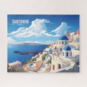 Santorini Island in Griekenland Reizen Legpuzzel (Horizontaal)