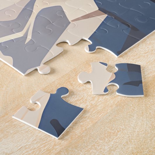 Santorini Island in Griekenland Reizen Legpuzzel (Zijkant)