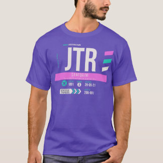 Santorini JTR Airport Code Bagage Label 1 T-shirt