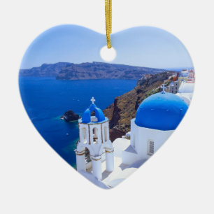 Santorini Keramisch Ornament