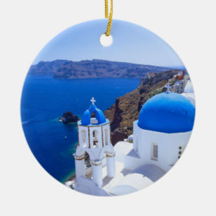 Santorini Keramisch Ornament