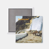 Santorini keukenmagneet magneet (Voorkant / Achterkant)