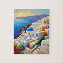 Santorini landschap