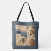 Santorini Lemon Tree Tote Bag (Dos)