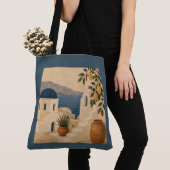Santorini Lemon Tree Tote Bag (De près)