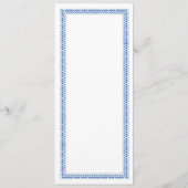 Santorini Menu Griekenland Griekse bruiloft (Achterkant)