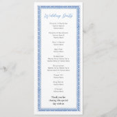 Santorini Menu Mariage - Cérémonie Détails Grèce (Dos)