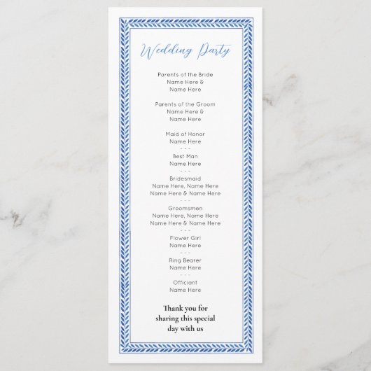 Santorini Menu Mariage - Cérémonie Détails Grèce (Dos)