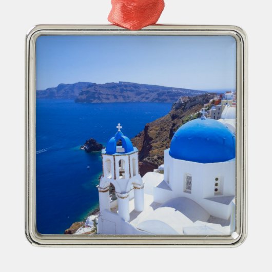Santorini Metalen Ornament (Voorkant)