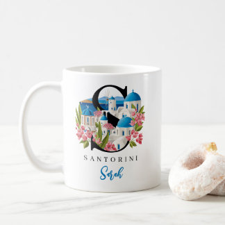 Santorini Monogram Letter S Persoonlijk Cadeau Koffiemok