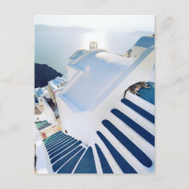 Santorini Oia Steps, Griekenland Briefkaart
