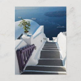 Santorini Oia Steps, Griekenland Briefkaart