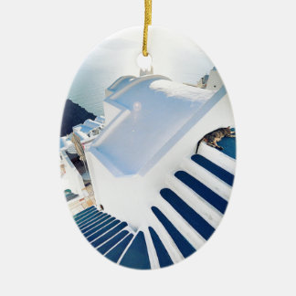 Santorini Oia Steps, Griekenland Keramisch Ornament