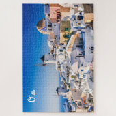 Santorini overdag legpuzzel (Verticaal)