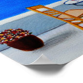 Santorini Painting Poster (Hoek)