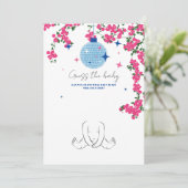 Santorini Pink Guess baby shower Carte de jeu (Debout devant)