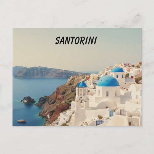 Santorini Postcard Briefkaart (Voorkant)