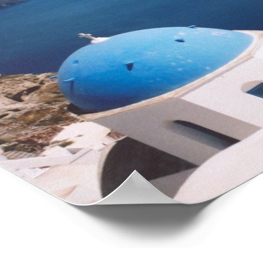 Santorini Poster (Hoek)