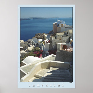Santorini Poster Print (filmfotografie)