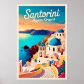  Santorini Reizen - Santorini Architectuur Poster (Voorkant)