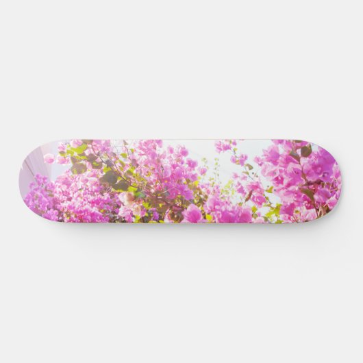 Santorini Roze Bloemdromen #1 #wall #art Skateboard (Horizontaal)