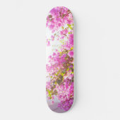 Santorini Roze Bloemdromen #1 #wall #art Skateboard (Voorkant)