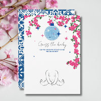 Santorini Roze Raad de baby shower Game kaart