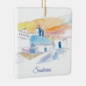 Santorini Scene Ceramic Ornament (Rechts)