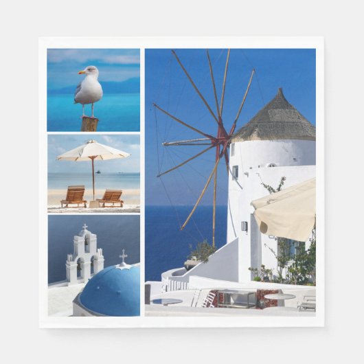 Santorini Servet (Voorkant)